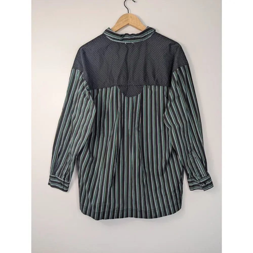 Free People Intimately Free Milk & Cookies Oversized Button Down Shirt